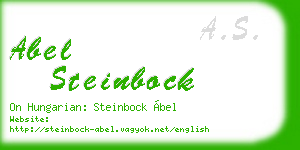 abel steinbock business card